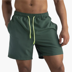 Schnelltrocknende Shorts - Herren Stretch-Shorts für Sommer in Dunkelgrün