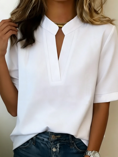 Xenia - Bluse mit weichem Griff in Weiß