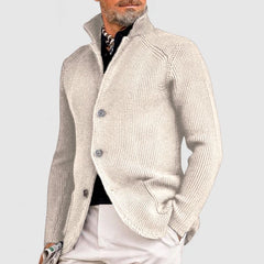 Bernhard - Gestrickte Jacke in Beige