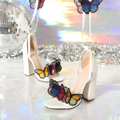 Sasha® | Damen Schmetterling High Heel Sandalen