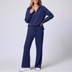 Briar - Lässiger Pullover & Hose - Reise- & Lounge-Set in Dunkelblau
