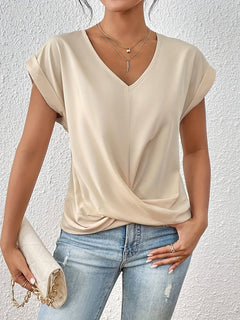 Rutley - Crew neck T-shirt in Apricot