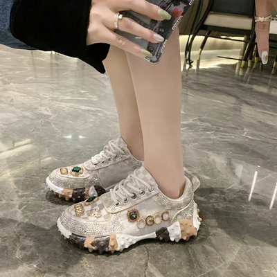 Rosemary® | Hochwertige Strass-Sneakers