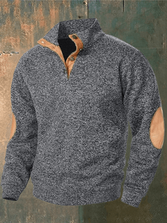 SASCHA - ROLLKRAGENPULLOVER in Dunkelgrau