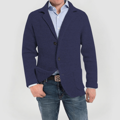 RENE - STRICKJACKE MIT LANGEN ÄRMELN in Blau