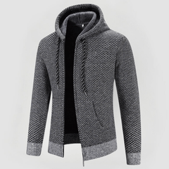 KLAUS - KAPUZENPULLOVER PREMIUM in Grau