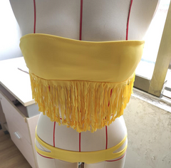 Ylvi® | Quaste Bikini Style in Gelb