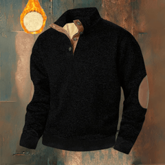 Nico | Klassischer Herren-Pullover modern & stilvoll in Schwarz