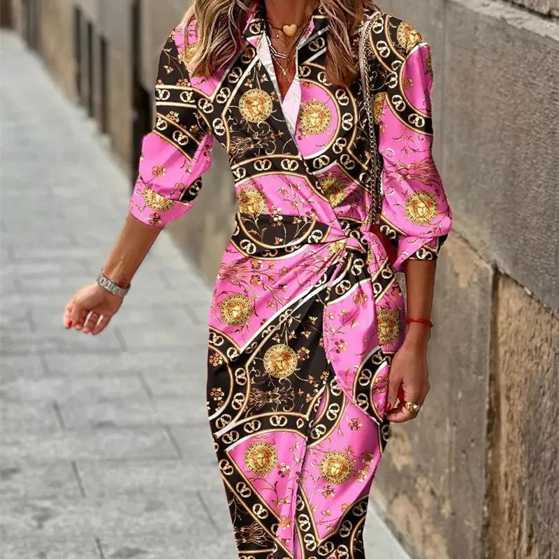 Kayleah - Bedrucktes Sommerkleid mit Schnürung