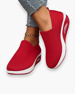 Damen Komfortable Modische Sneaker | Atmungsaktiv und Rutschfest in Rot
