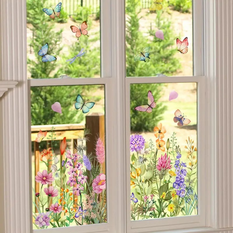 1+1 Gratis | FarbBlüte™ Leicht Abziehbare Blumenaufkleber