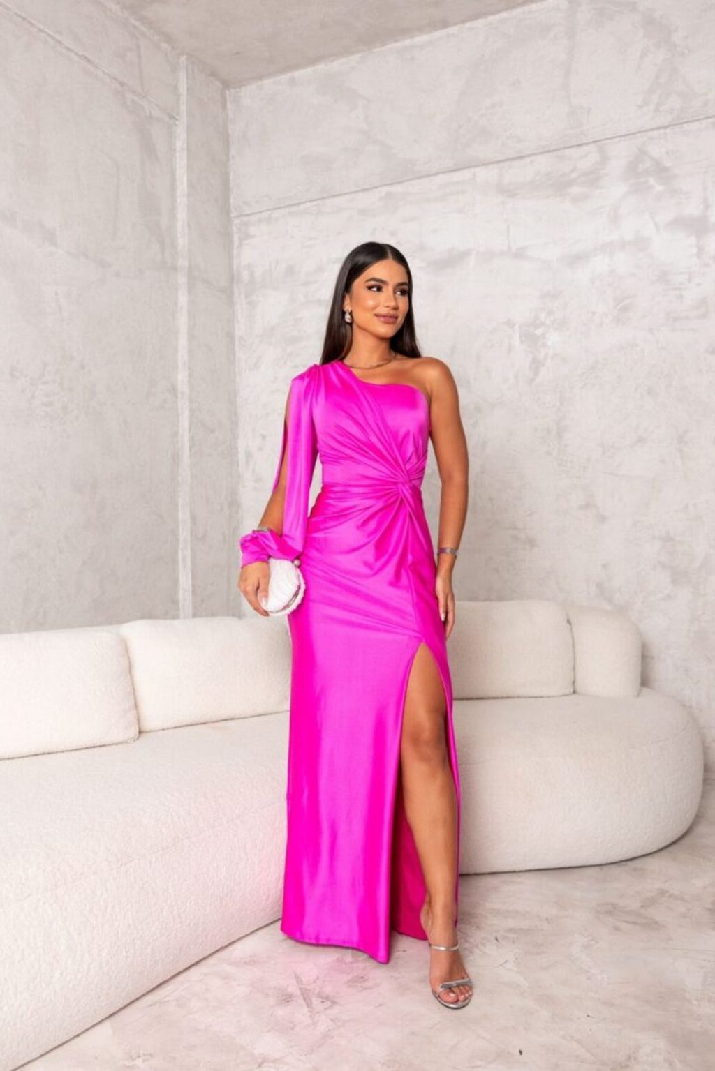 Doria - Elegantes Abendkleid Mit Einer Schulter Für Damen