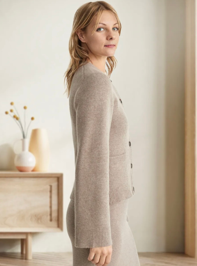 Damen Cardigan mit Ausgestellten Ärmeln | Lässig