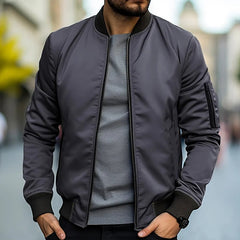 Brenner™ | Herren Leichte Bomberjacke in Dunkelgrau