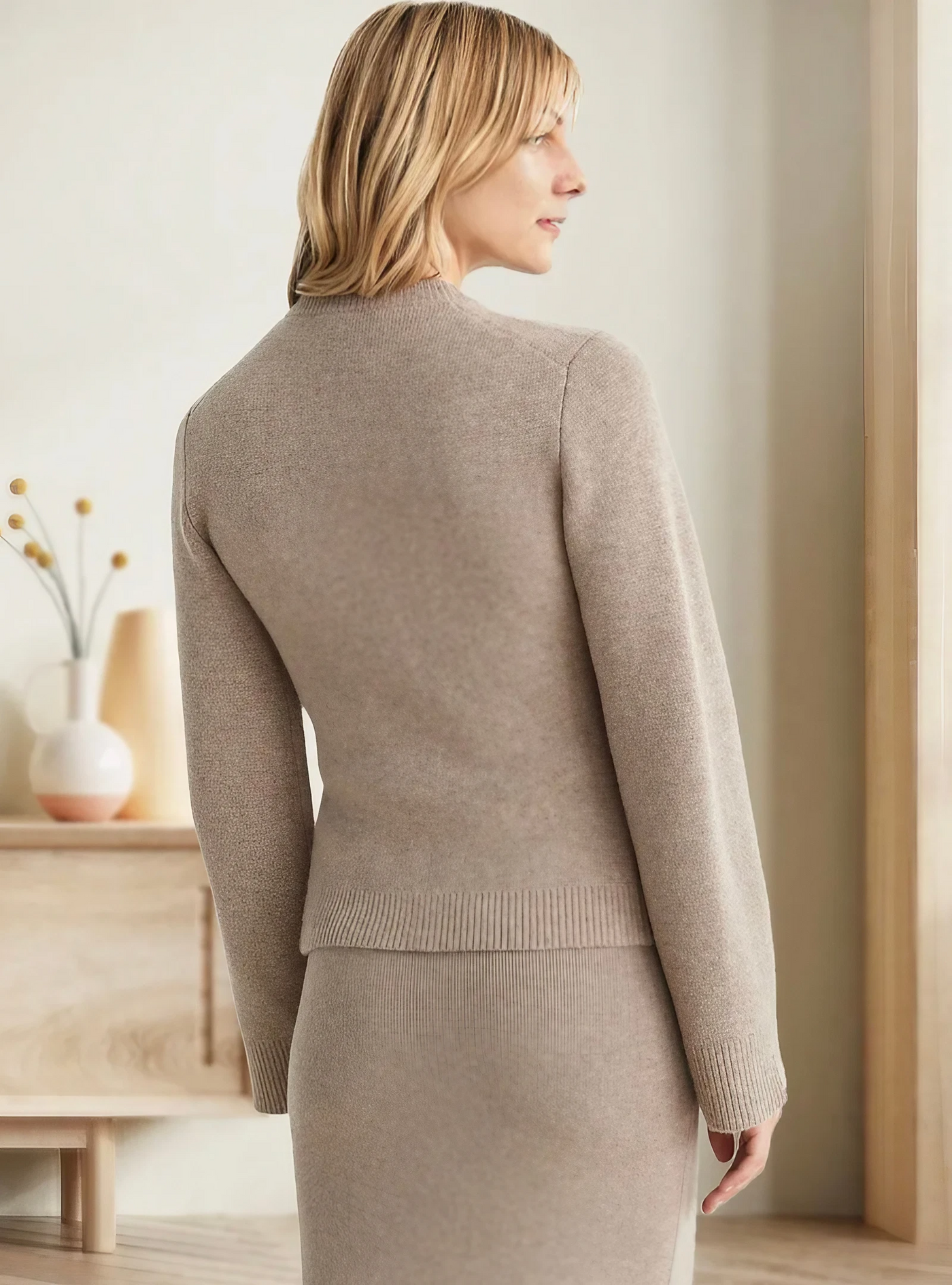 Damen Cardigan mit Ausgestellten Ärmeln | Lässig