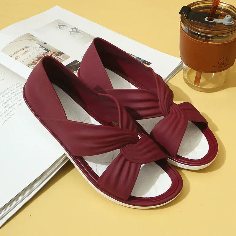 Beatrice | Orthopädische Sandalen mit stylischer Schleife