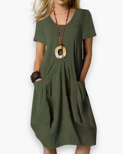 Damen Elegantes Freizeitkleid | Midi