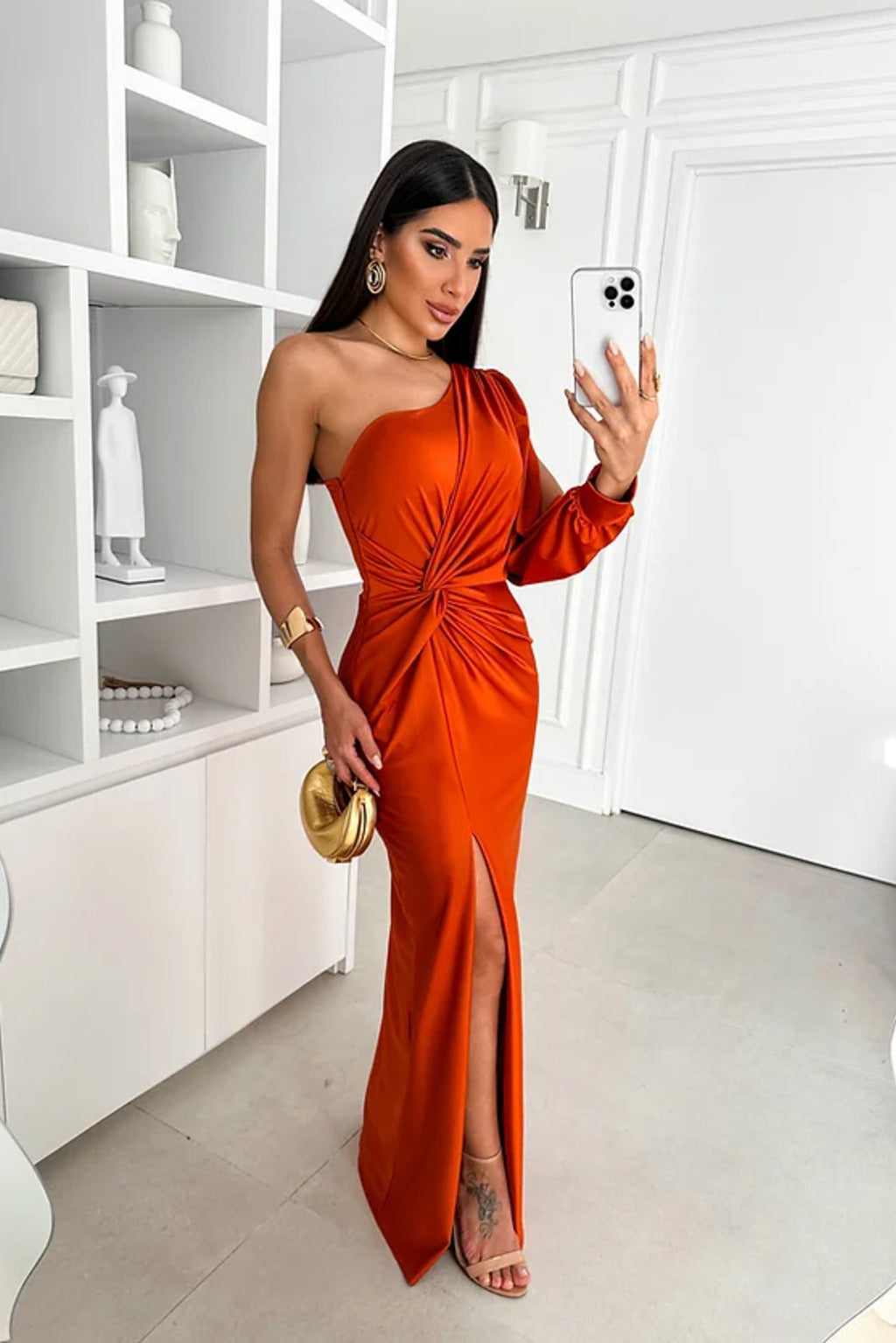 Doria - Elegantes Abendkleid Mit Einer Schulter Für Damen