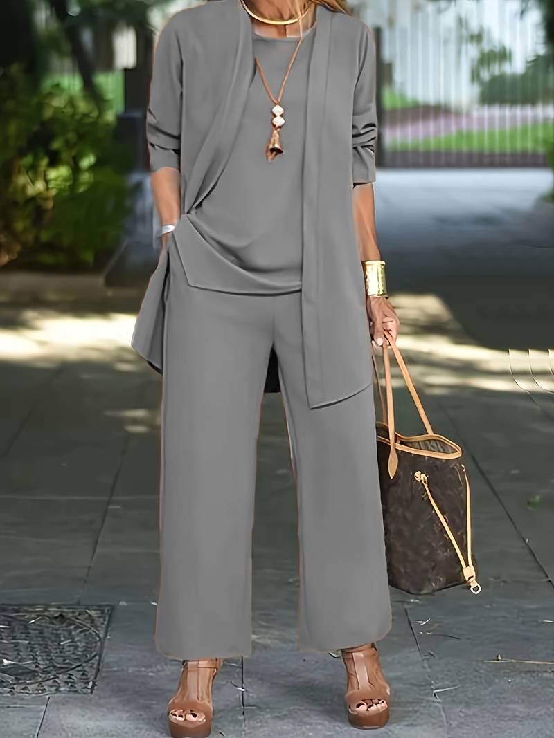 Damen Elegante Zweiteiliges Set | Lässig
