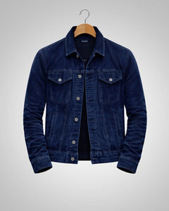 Noah | Herren Aufgesetzte Brusttaschen Feldjacke in Blau