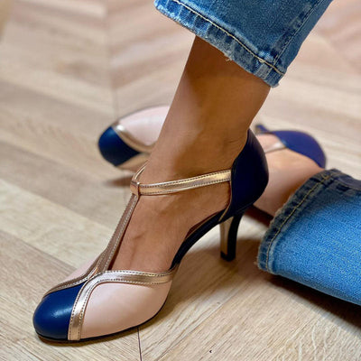 Rosana™ - Bunte High Heels mit Rundzeh