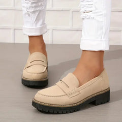 Ella™ | Zeitlose Wildleder-Loafer in Beige