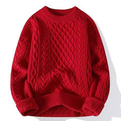 Stylischer Strickpullover für Damen | Warme in Rot