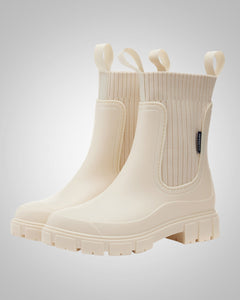 Verena | Damen Sommer Wasserdichte Gummistiefel in Beige