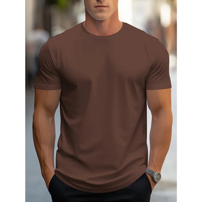 Brian - Klassisches Herren-T-Shirt mit kurzen Ärmeln