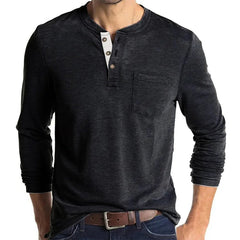 Noah | Komfortables Langarmshirt für stilvolle Looks in Dunkelgrau