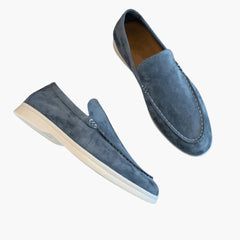 Wildleder Loafers für Herren in Hellblau