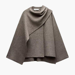 Mara | Viral Cape Mantel in Dunkelgrau
