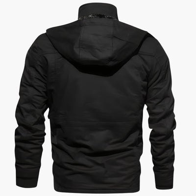 Herrenjacke mit Reißverschluss und mehreren Taschen