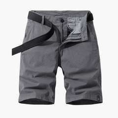 Elastische Cargo Shorts für Herren in Grau