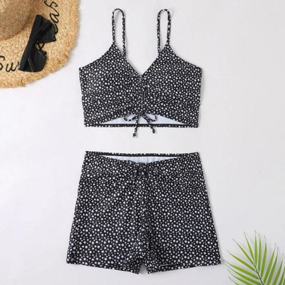 Diana® | 3-teiliger Bikini-Badeanzug aus Ombre-Spitze mit Strandrock