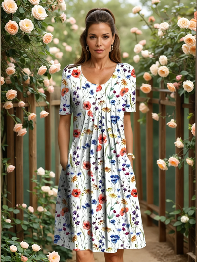MARGA | ELEGANTES KLEID MIT BAUCHABDECKUNG