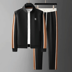 JOHAN™ | PREMIUM-TRAININGSANZUG-SET in Schwarz