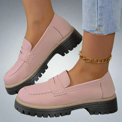 Ysabel | Handgefertigte elegante Slip-On Loafers für jeden Anlass in Rosa
