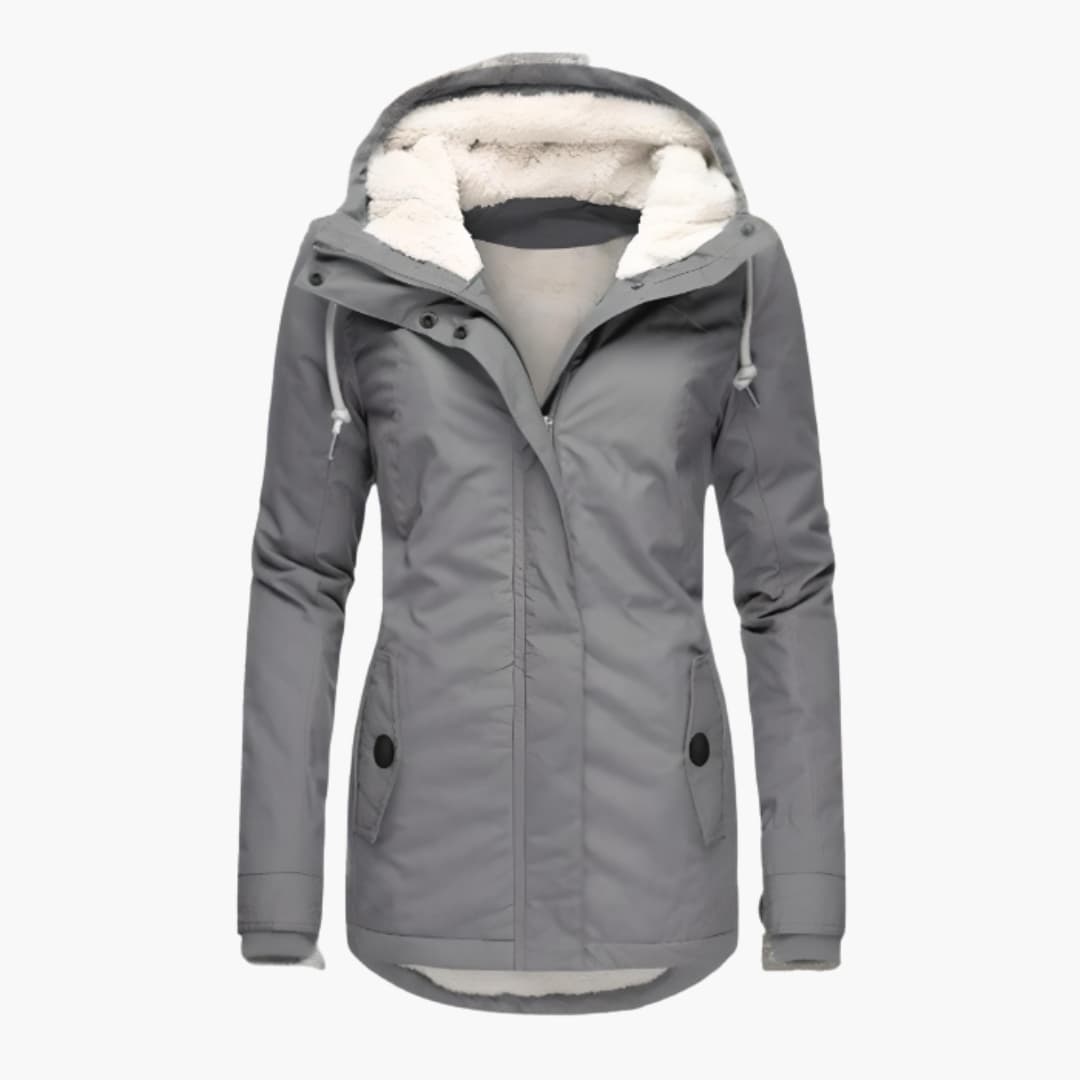 Gefütterte Winterjacke mit Kapuze für Herren