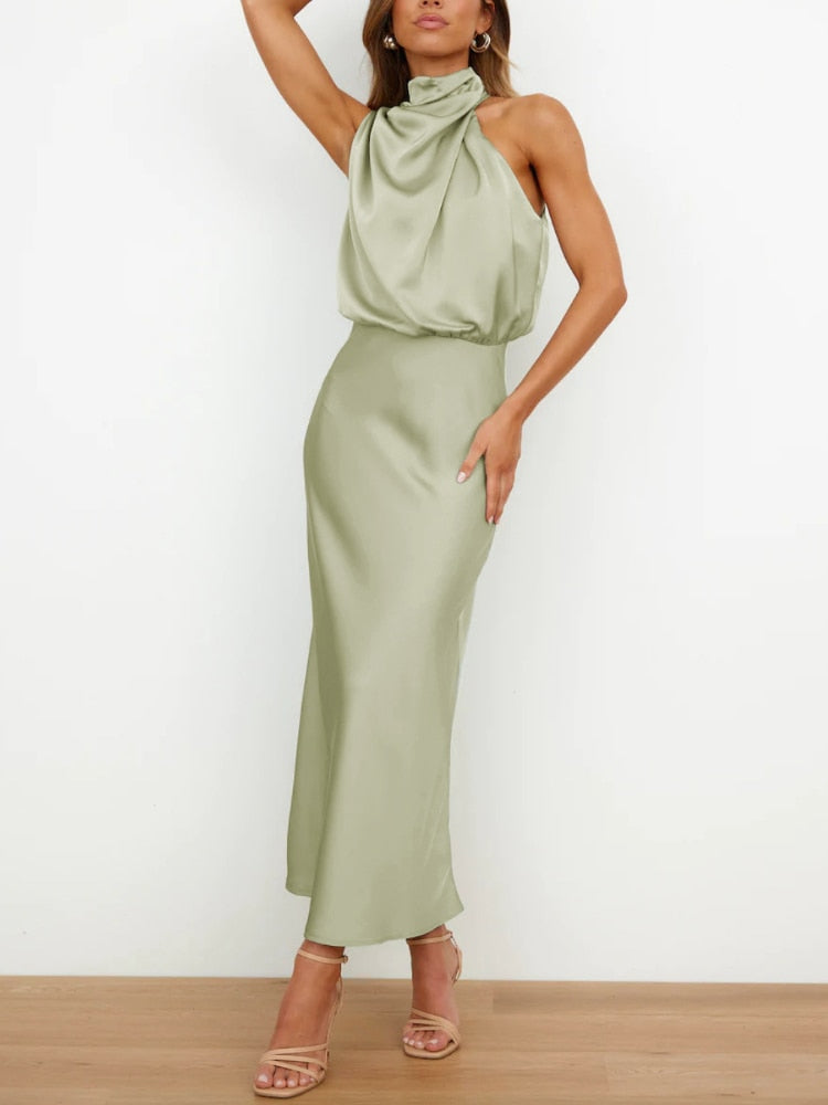 Jonvy - Fleck Seide Damen Kleid