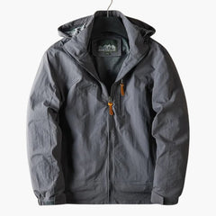 Wasserabweisende Outdoorjacke für Herren in Grau