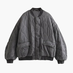 Loose-Fit Bomberjacke für Damen in Grau