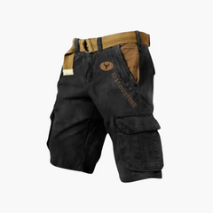Cargo Shorts für Herren – Bequem & Stylisch mit Gürtel in Schwarz