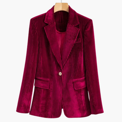 Renate | Eleganter Cordblazer in Rot