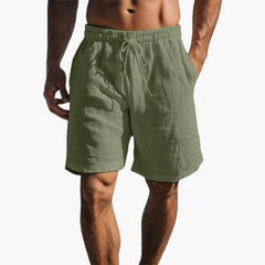 Badeshorts mit Kordelzug für Herren - bequem & leicht in Dunkelgrün