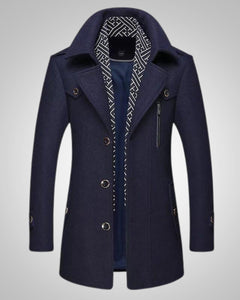 Noah | Herren Klassischer Langer Parka in Marineblau