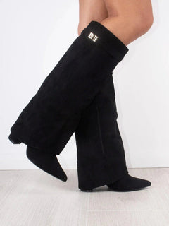 Nariko | Stiefel in Schwarzes Wildleder