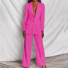 Morgana - chic blazer & hose set in Rosa