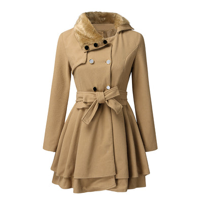 Emma - Elegante Jacke mit Kunstfellkragen