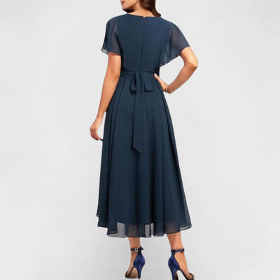 Valerie | Elegantes Maxikleid mit Fließendem V-Ausschnitt